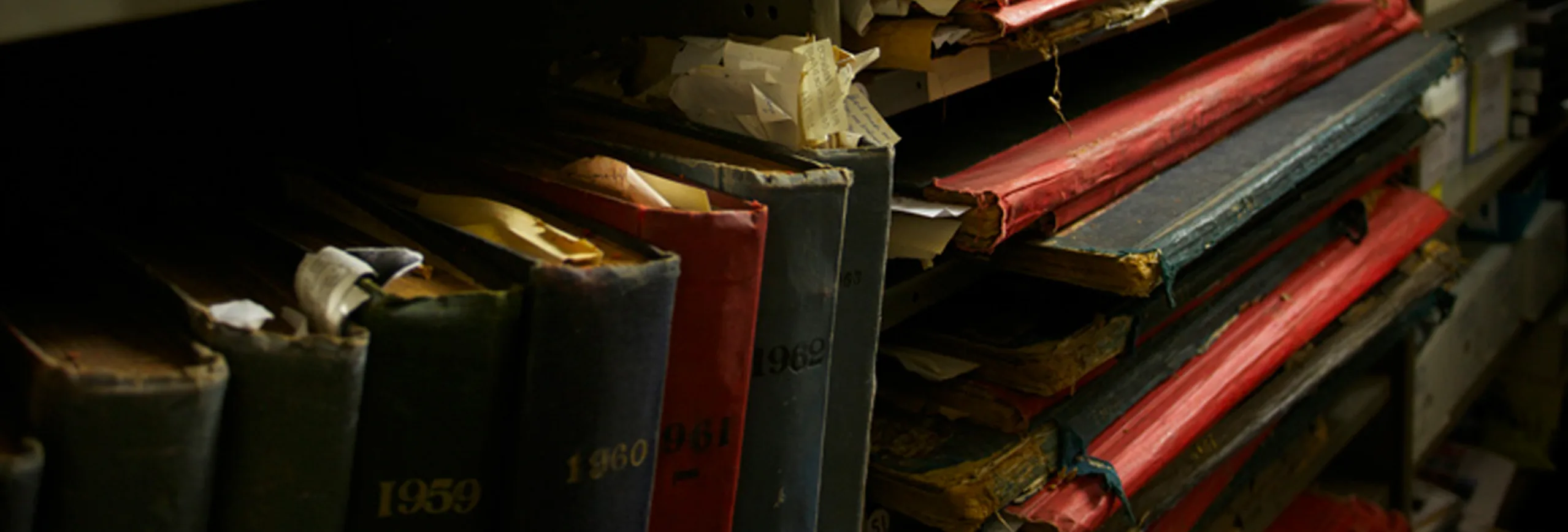 Old, vintage, historical book archives at the Morwell Historical Society