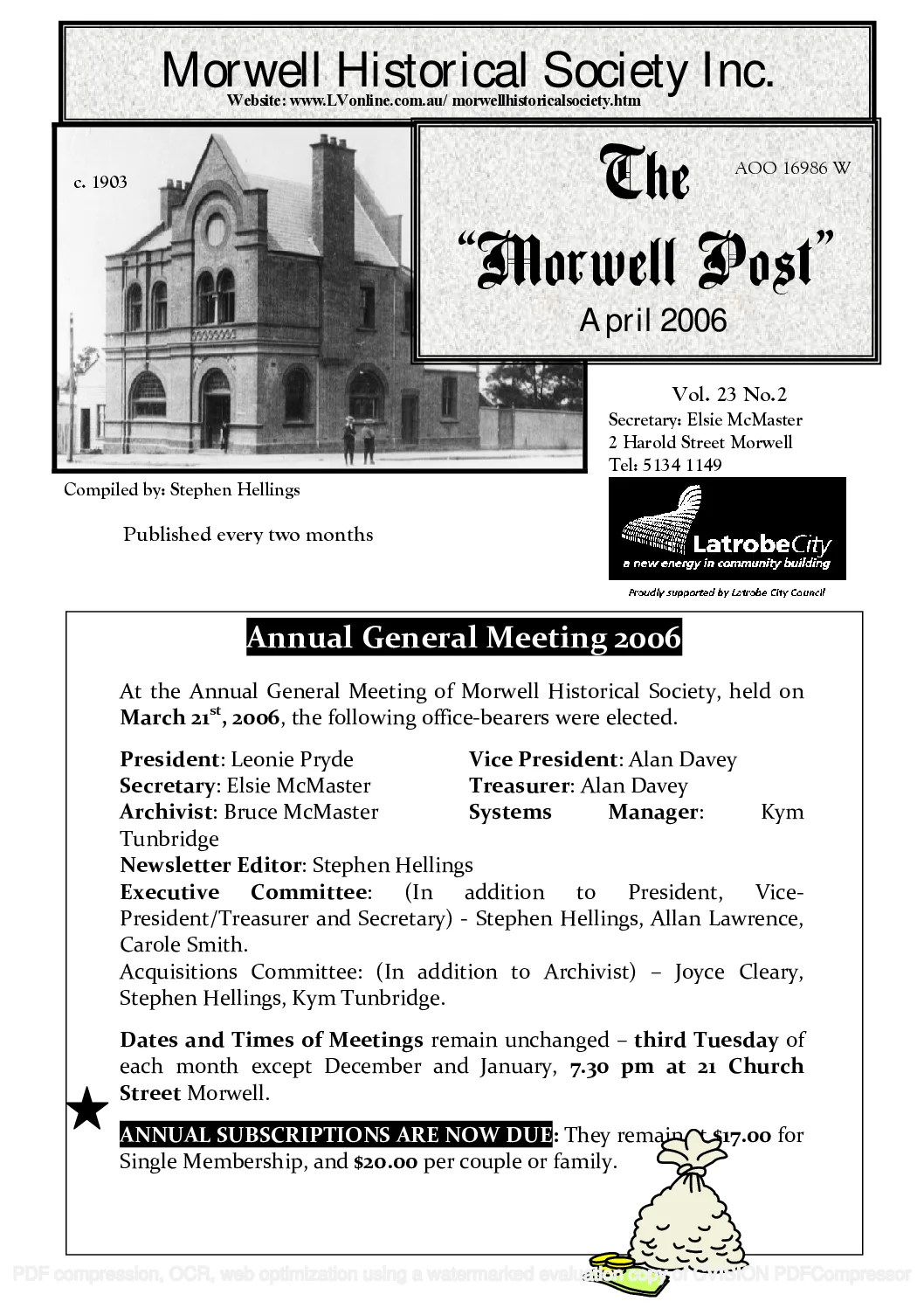 Newsletter April 2006