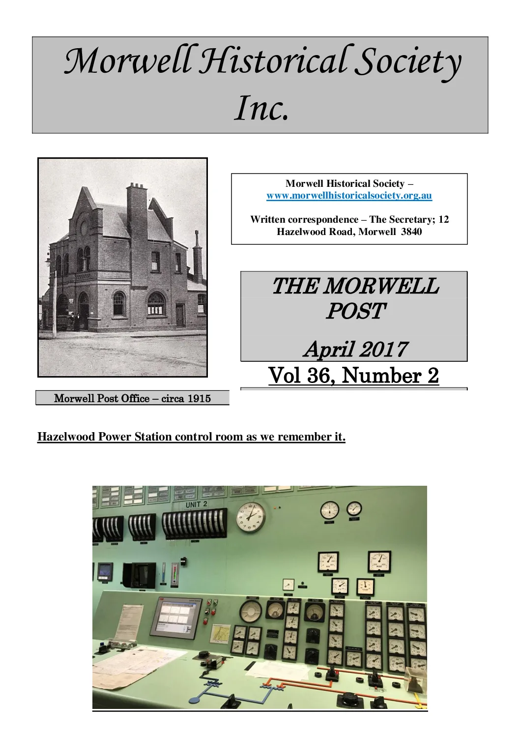 Newsletter April 2017