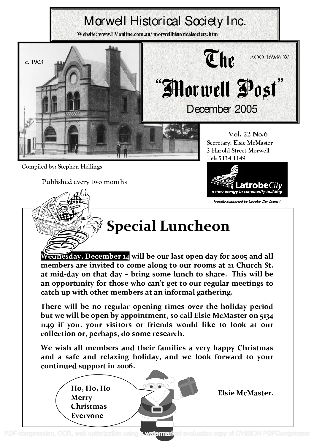 Newsletter December 2005