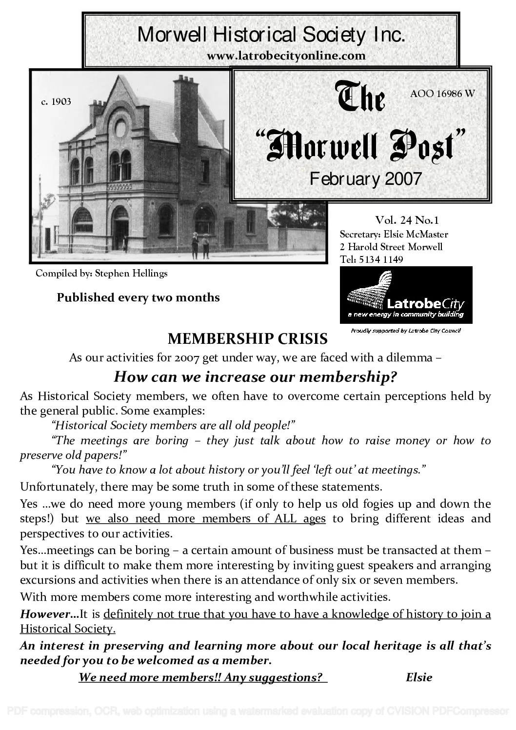 Newsletter February 2007