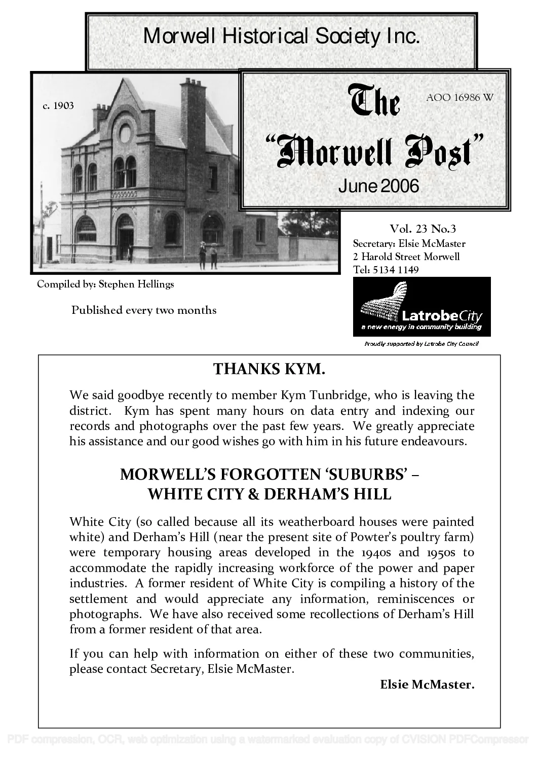 Newsletter June 2006