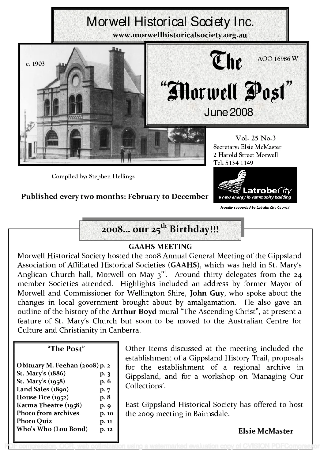 Newsletter June 2008