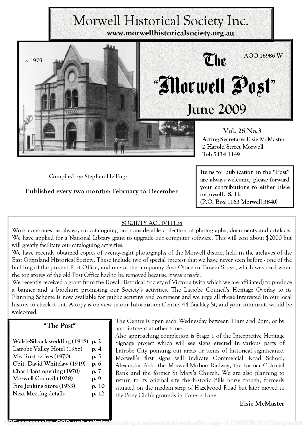 Newsletter June 2009