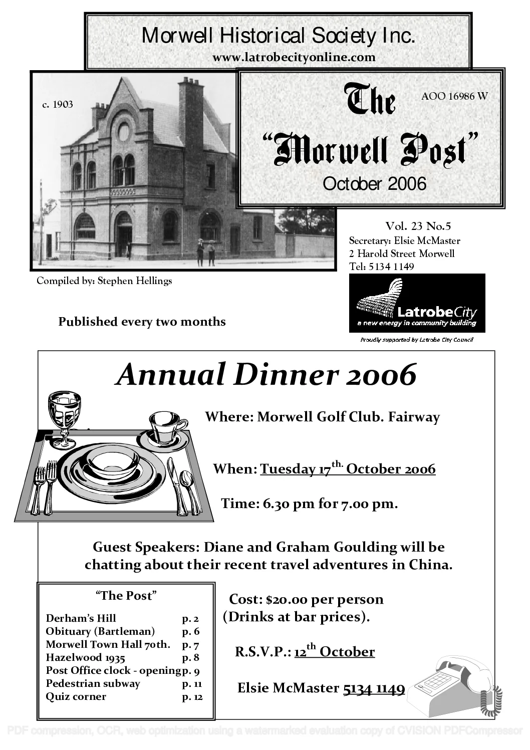 Newsletter October 2006