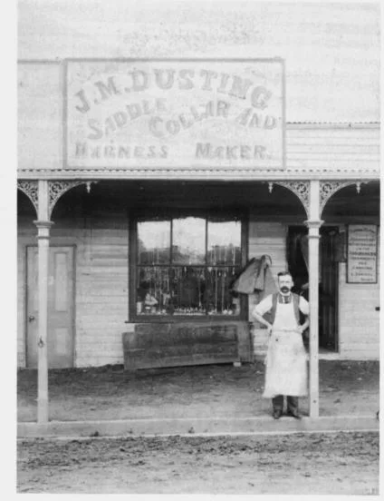 J. M. Dusting’s Saddlery

Commercial Road c. 1908. Situated at the eastern end of Commercial Road, this shop was amongst those burnt in the fire of 31st December 1912.