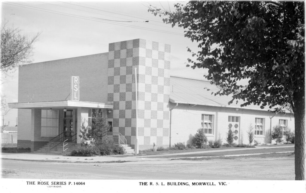 THE R.S.L. BUILDING, MORWELL, VIC. Author / Creator Rose Stereograph Co Date [c1920-1954]