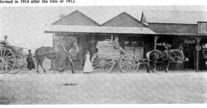 Commercial Road East, Morwell In the early 1900s, W. Wilson was a foreman of the Volunteer Fire Brigade, formed in 1914 after the fires of 1912